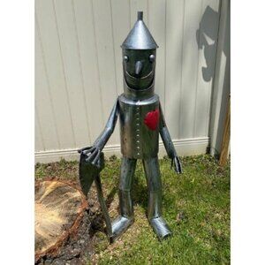 30 ½” Tall Tin Woodsman with a Heart Garden Statue - Yard Decor